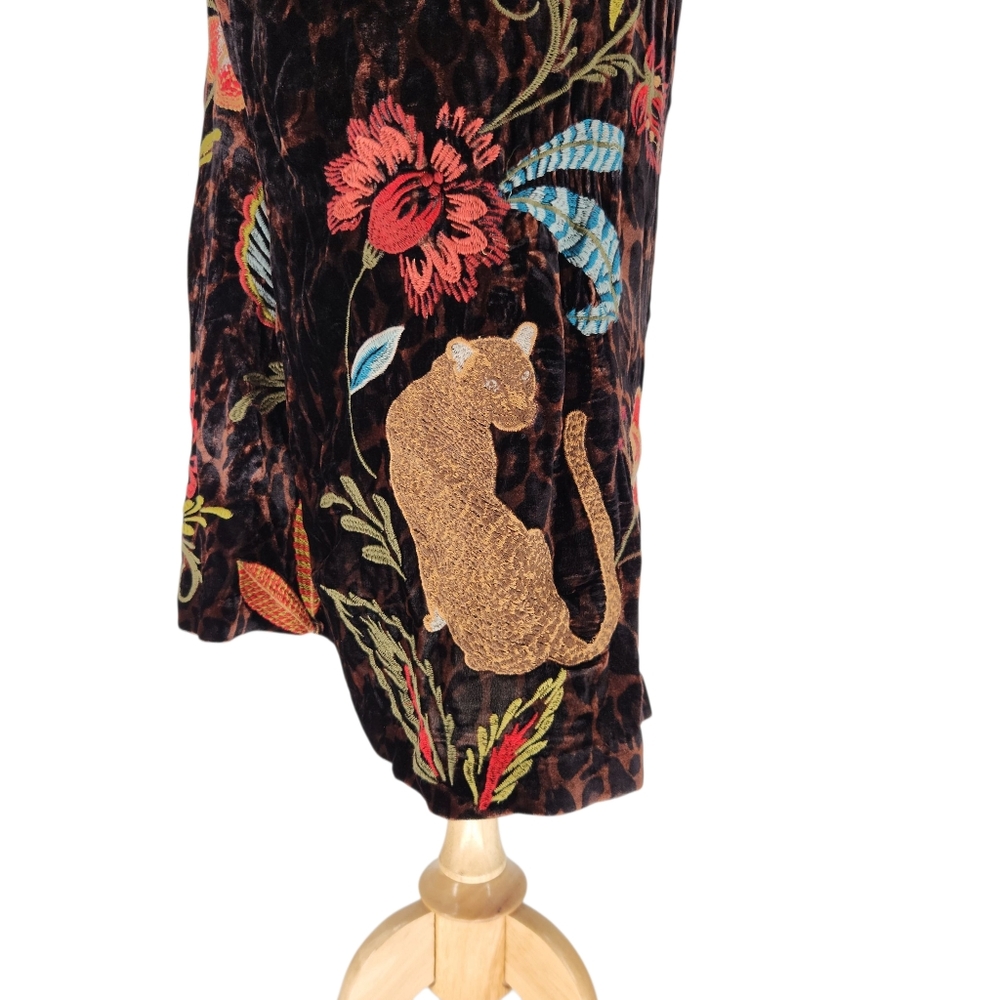 $528 Johnny Was Isabella Velvet Bishop Sleeve Kimono Coat Size XL - Picture 7 of 14